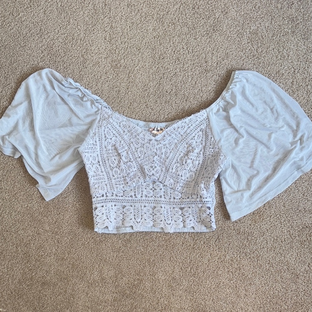 Buckle Willow and Root Off-Shoulder Top